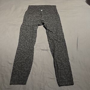 Lululemon Athletica Black Patterned Leggings